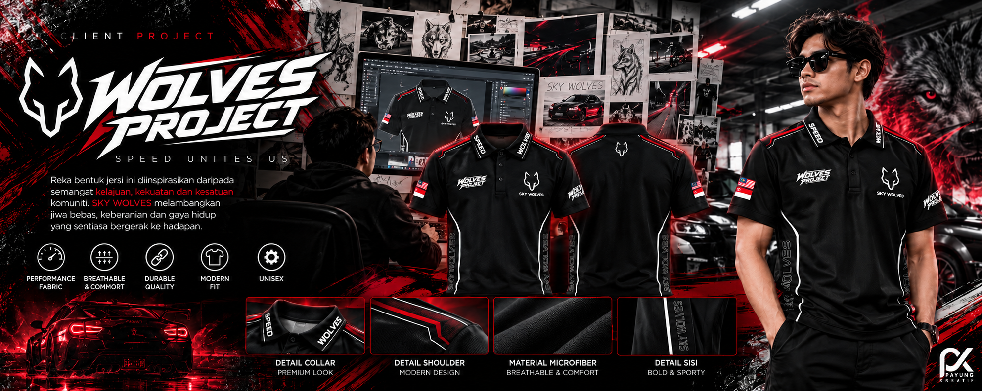 SKY WOLVES — RACING APPAREL showcase