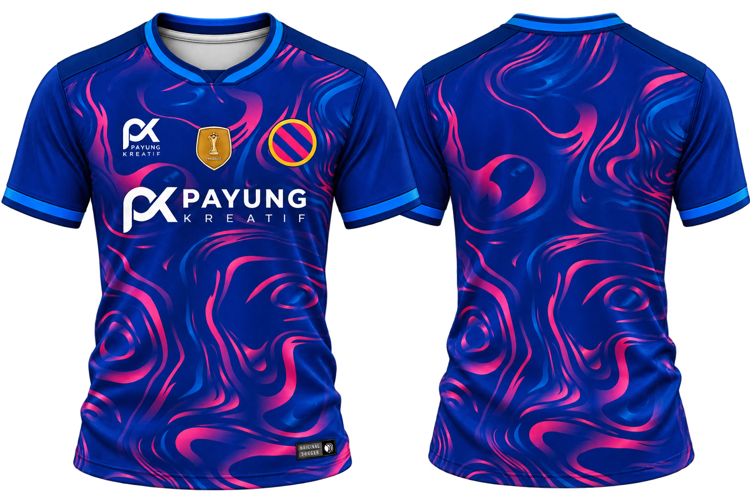 Design 05 — blue / pink